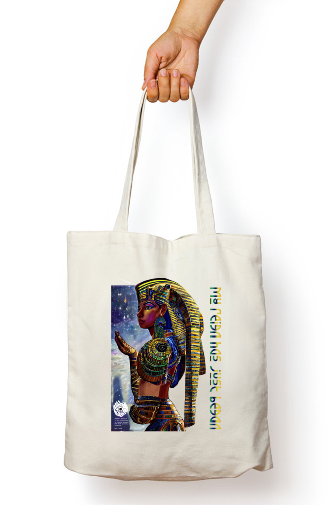 Egyptian Queen Zipper Tote Bag