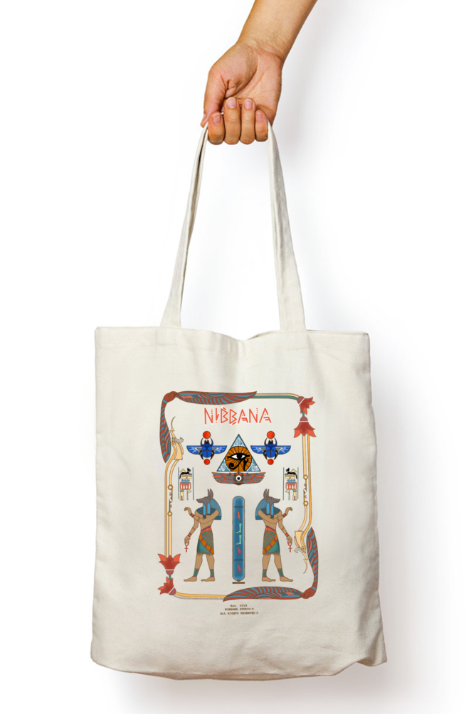 Egypt Zipper Tote Bag