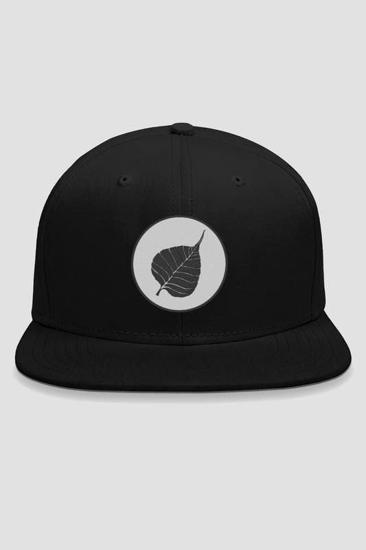 Nibbana leaf embroidery Logo Snapback Cap