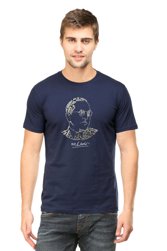 Dr Ambedkar Wordart tshirt by Nibbana Studio