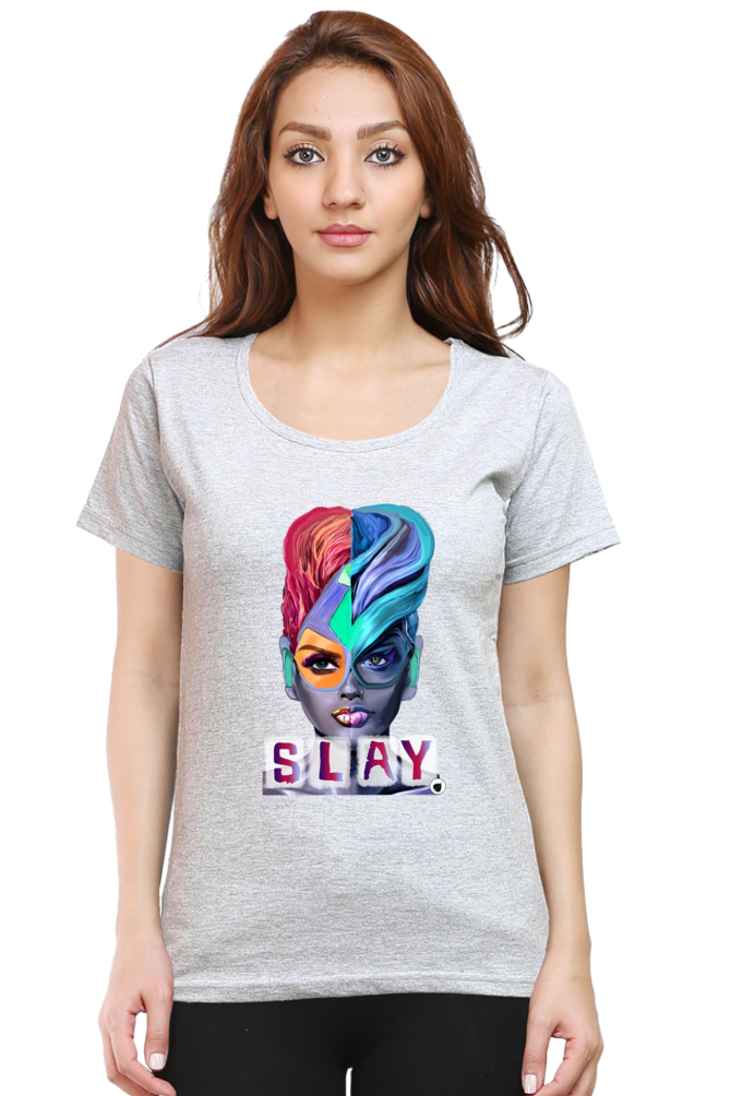 Slay Round Women's Neck tshirt