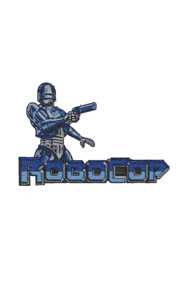 Robocop game Embroidery Polo tshirt